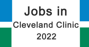 gree and blue boarder, jobs in cleveland clinic 2022 written on white background