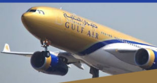 Font written on Gulf air jobs 2022 with a gulfair plane